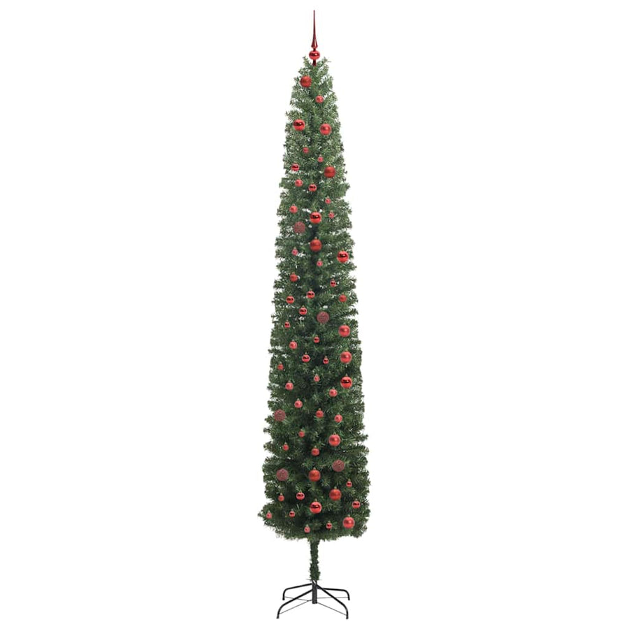 Kunstkerstboom Groen 300 cm PVC en Staal en Kunststof