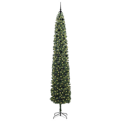 Kunstkerstboom Groen 300 cm PVC en Staal en Kunststof