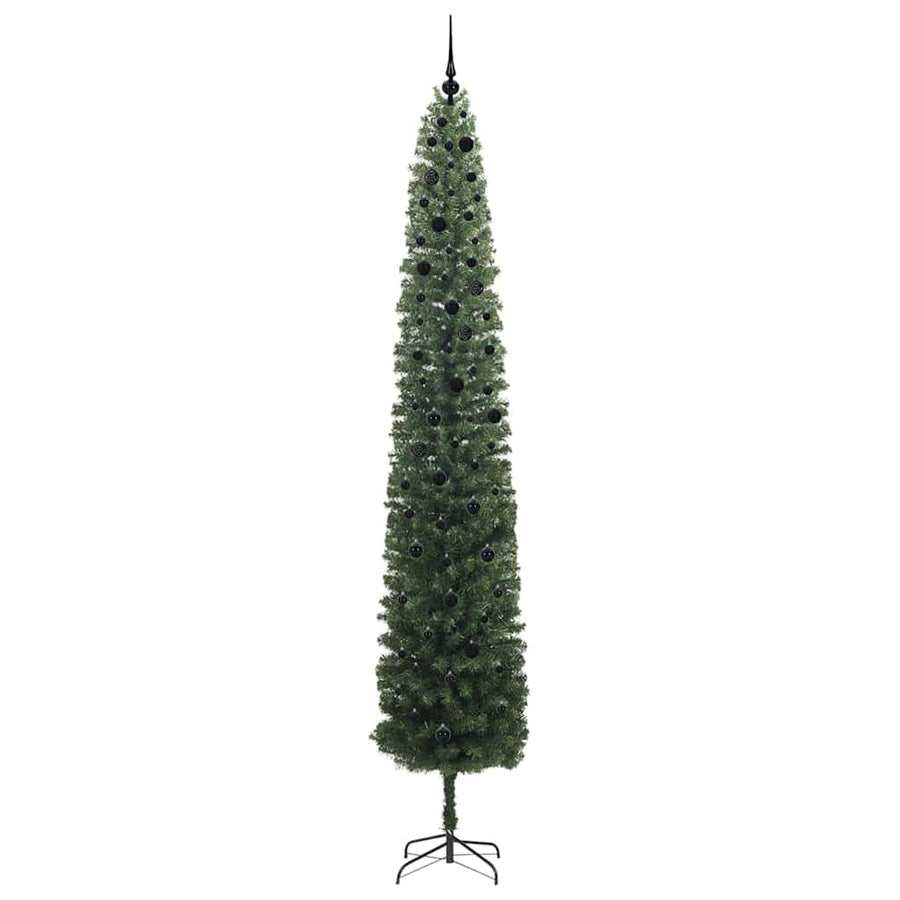 Kunstkerstboom Groen 300 cm PVC en Staal en Kunststof