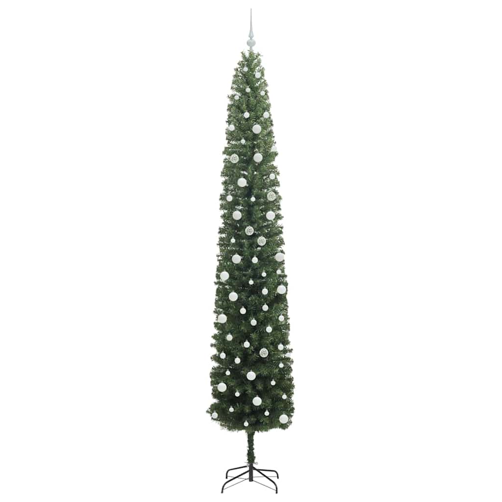 Kunstkerstboom Groen 300 cm PVC en Staal en Kunststof