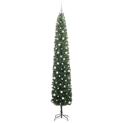 Kunstkerstboom Groen 300 cm PVC en Staal en Kunststof