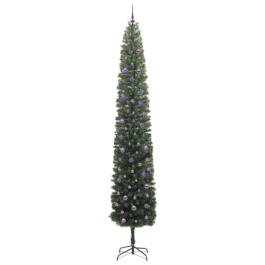 Kunstkerstboom Groen 300 cm PVC en Staal en Kunststof