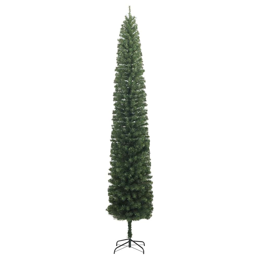 Kunstkerstboom Groen 300 cm PVC en Staal en Kunststof