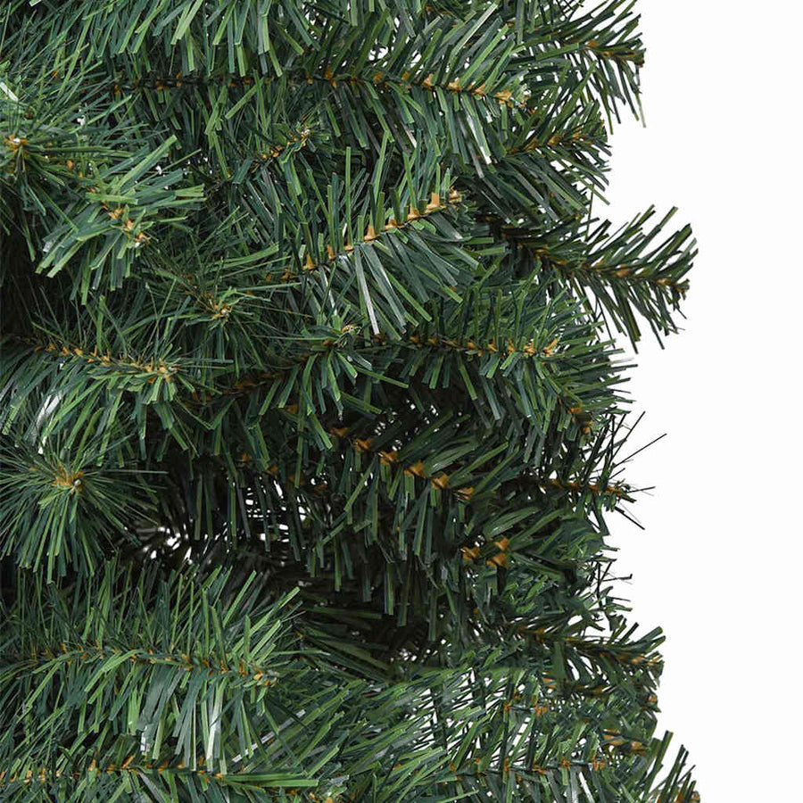 Kunstkerstboom Groen 300 cm PVC en Staal en Kunststof