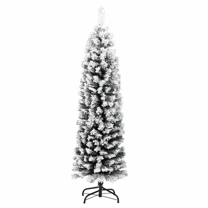 Kunstkerstboom Groen 120 cm PVC en Staal en Kunststof