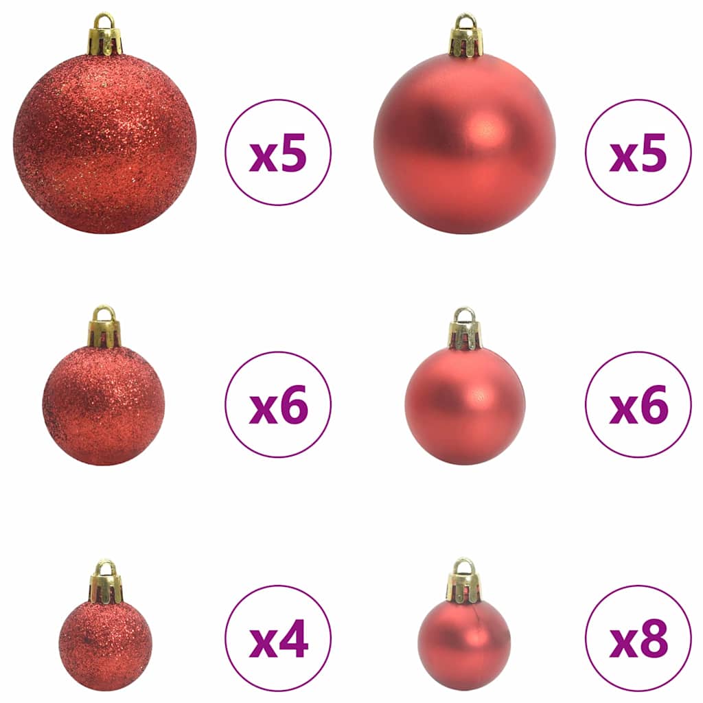 Kunstkerstboom Groen 120 cm PVC en Staal en Kunststof