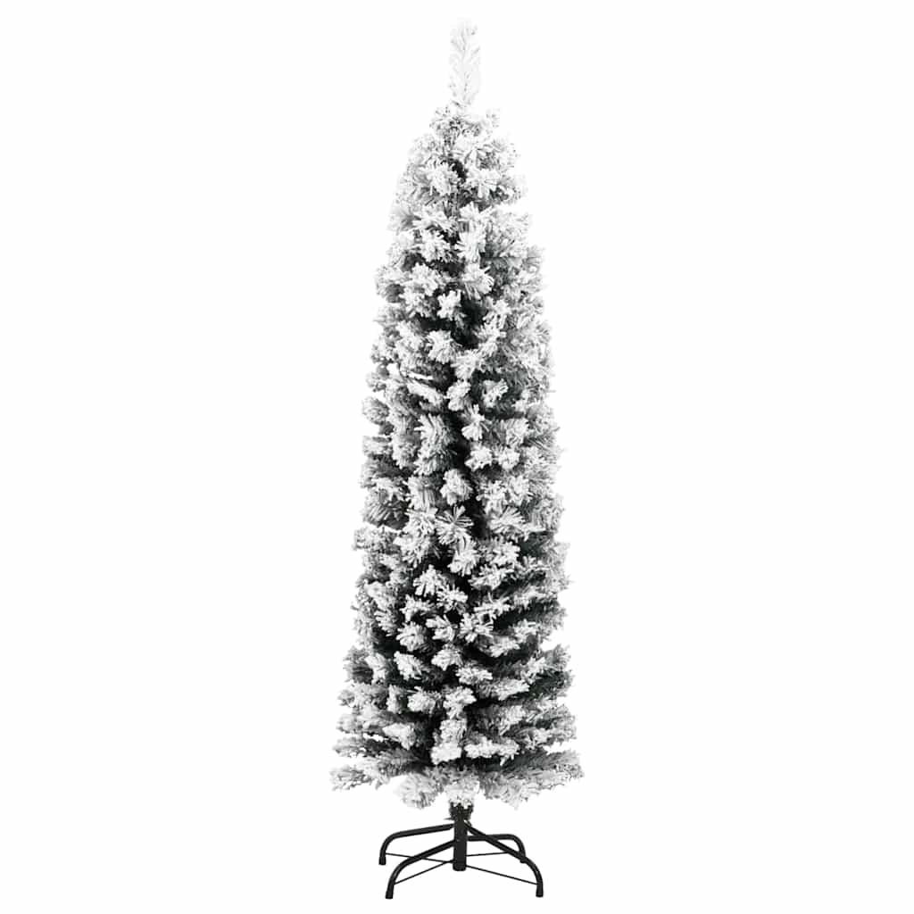 Kunstkerstboom Groen 120 cm PVC en Staal en Kunststof