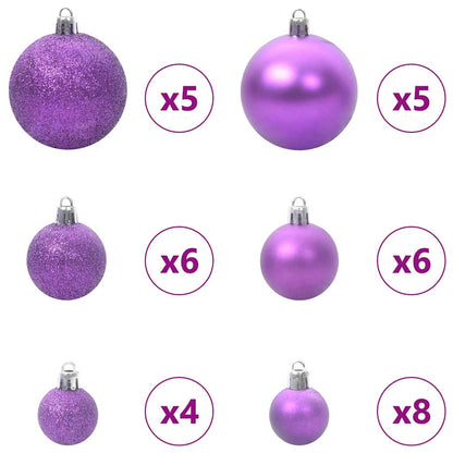 Kunstkerstboom Groen 120 cm PVC en Staal en Kunststof