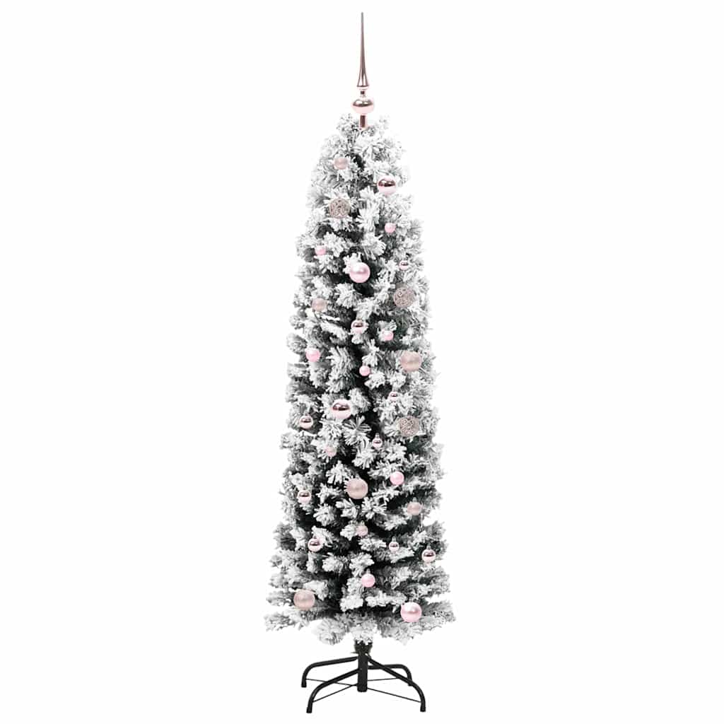Kunstkerstboom Groen 150 cm PVC en Staal en Kunststof