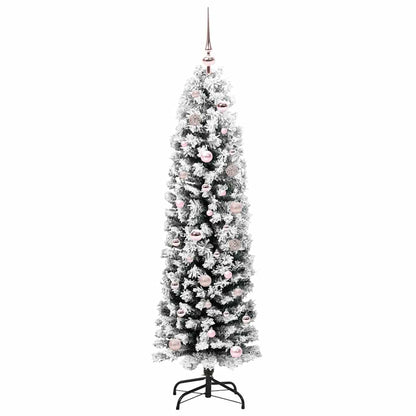 Kunstkerstboom Groen 150 cm PVC en Staal en Kunststof