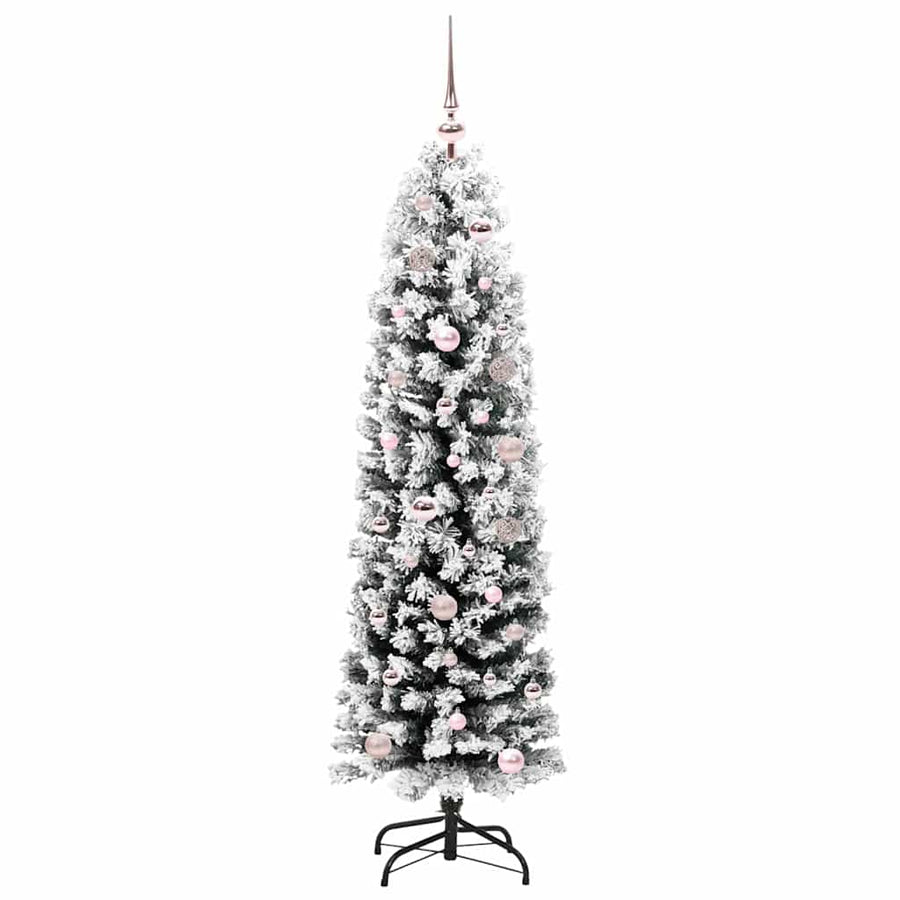 Kunstkerstboom Groen 150 cm PVC en Staal en Kunststof