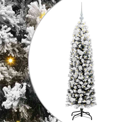 Kunstkerstboom Groen 150 cm PVC en Staal en Kunststof