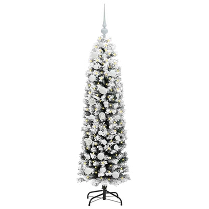 Kunstkerstboom Groen 150 cm PVC en Staal en Kunststof