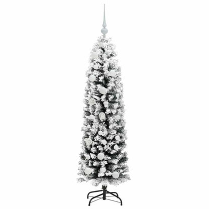 Kunstkerstboom Groen 150 cm PVC en Staal en Kunststof