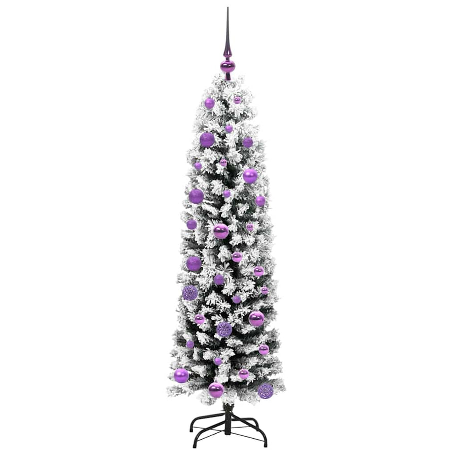 Kunstkerstboom Groen 150 cm PVC en Staal en Kunststof