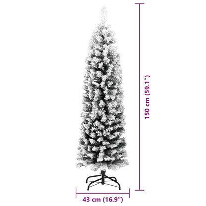 Kunstkerstboom Groen 150 cm PVC en Staal en Kunststof
