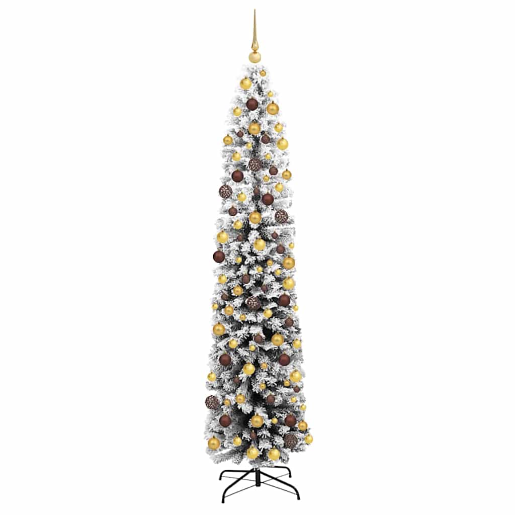 Kunstkerstboom Groen 180 cm PVC en Staal en Kunststof