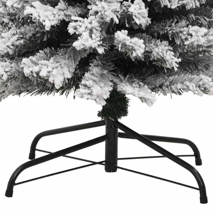Kunstkerstboom Groen 180 cm PVC en Staal en Kunststof