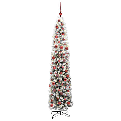 Kunstkerstboom Groen 180 cm PVC en Staal en Kunststof