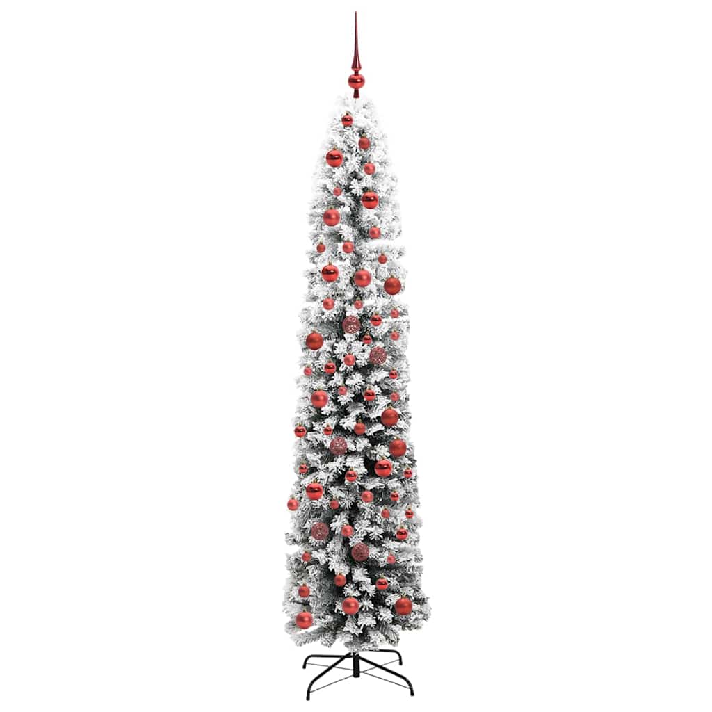 Kunstkerstboom Groen 180 cm PVC en Staal en Kunststof