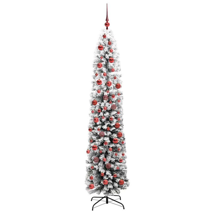Kunstkerstboom Groen 180 cm PVC en Staal en Kunststof
