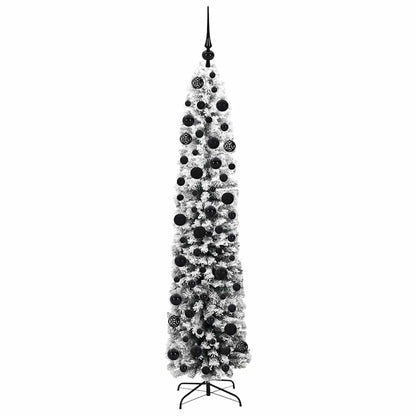 Kunstkerstboom Groen 180 cm PVC en Staal en Kunststof