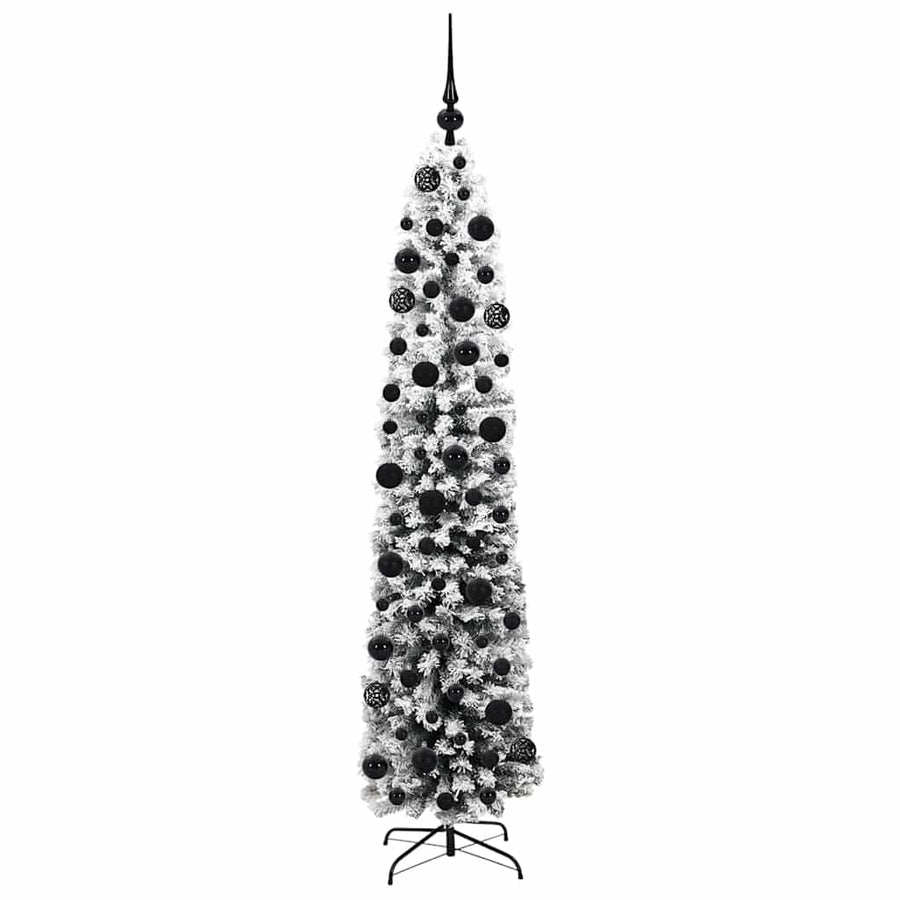 Kunstkerstboom Groen 180 cm PVC en Staal en Kunststof