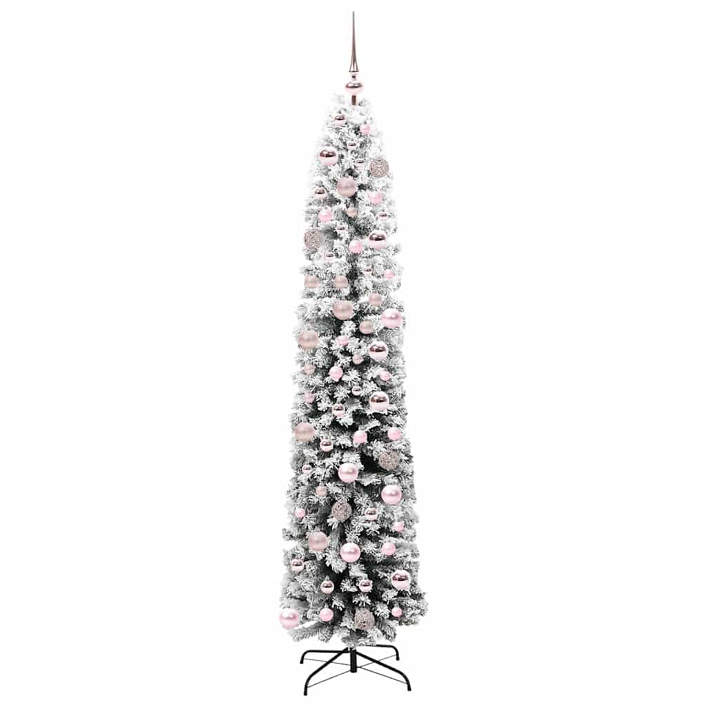 Kunstkerstboom Groen 180 cm PVC en Staal en Kunststof