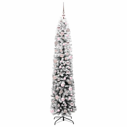 Kunstkerstboom Groen 180 cm PVC en Staal en Kunststof