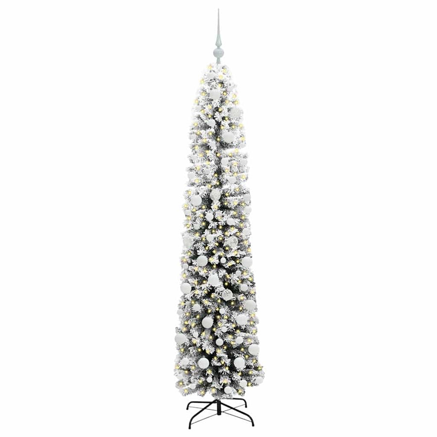 Kunstkerstboom Groen 180 cm PVC en Staal en Kunststof
