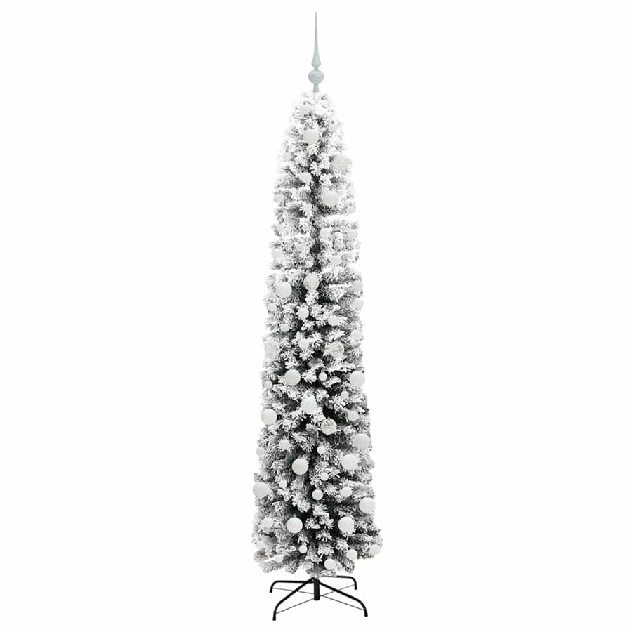 Kunstkerstboom Groen 180 cm PVC en Staal en Kunststof