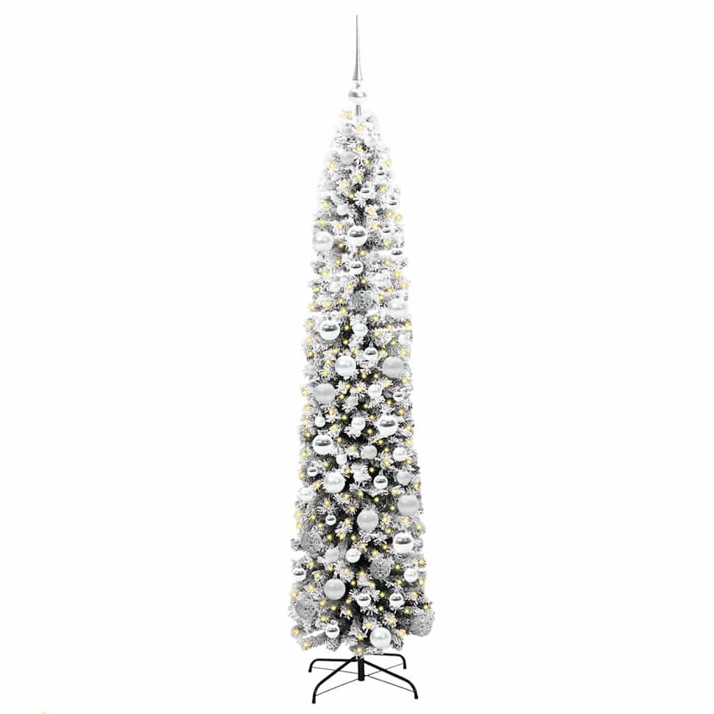 Kunstkerstboom Groen 180 cm PVC en Staal en Kunststof