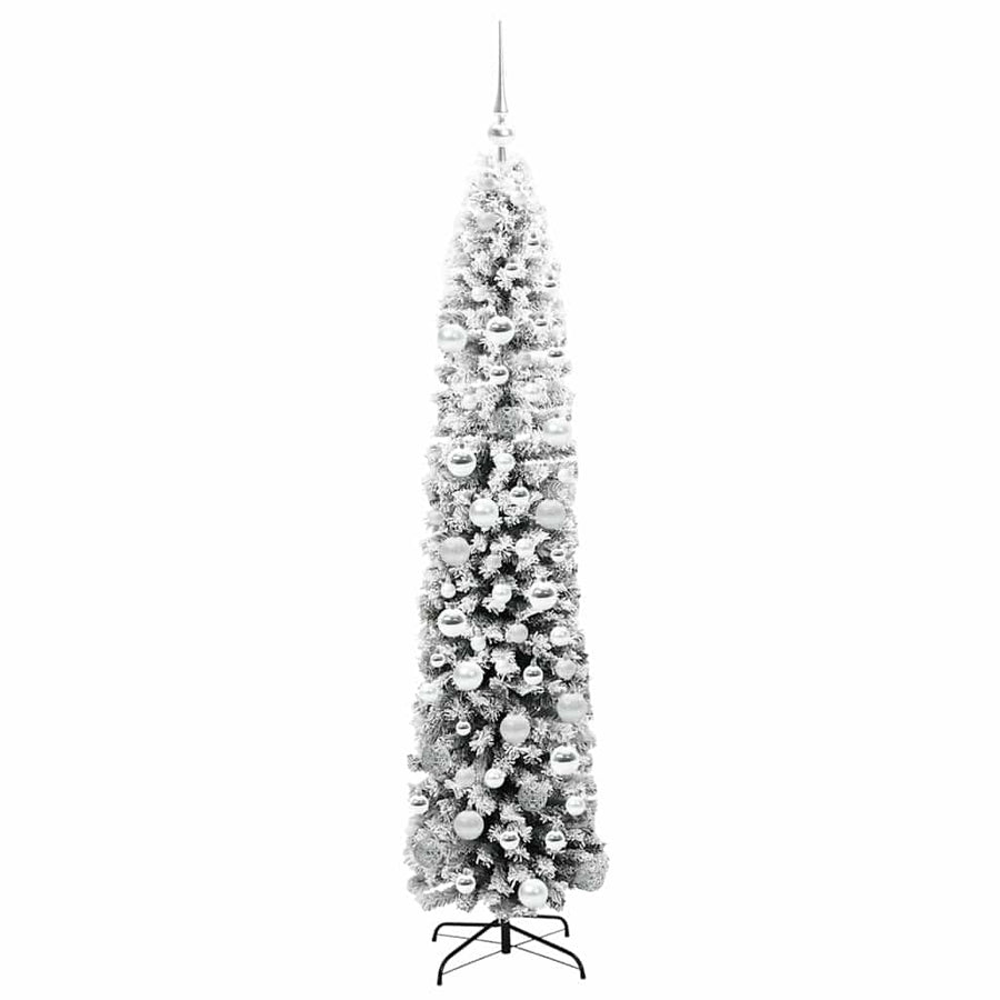 Kunstkerstboom Groen 180 cm PVC en Staal en Kunststof