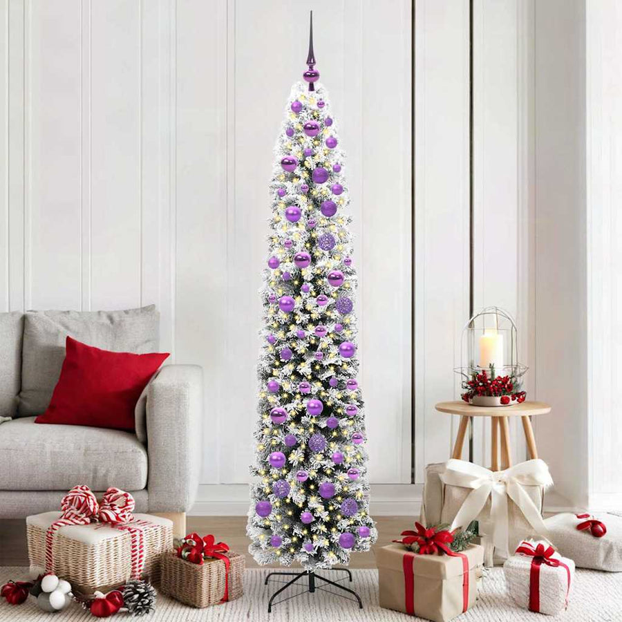 Kunstkerstboom Groen 180 cm PVC en Staal en Kunststof