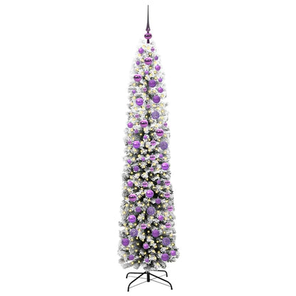 Kunstkerstboom Groen 180 cm PVC en Staal en Kunststof