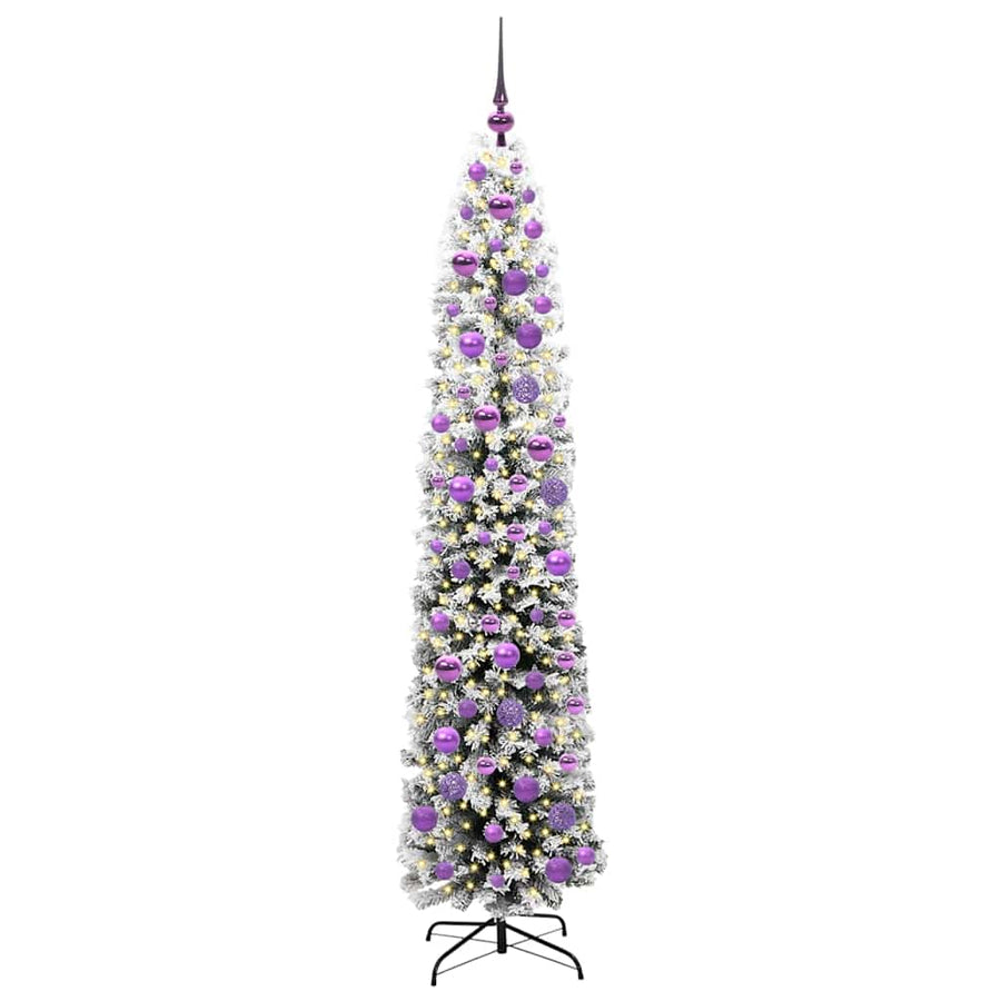 Kunstkerstboom Groen 180 cm PVC en Staal en Kunststof