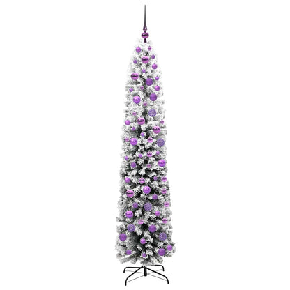 Kunstkerstboom Groen 180 cm PVC en Staal en Kunststof
