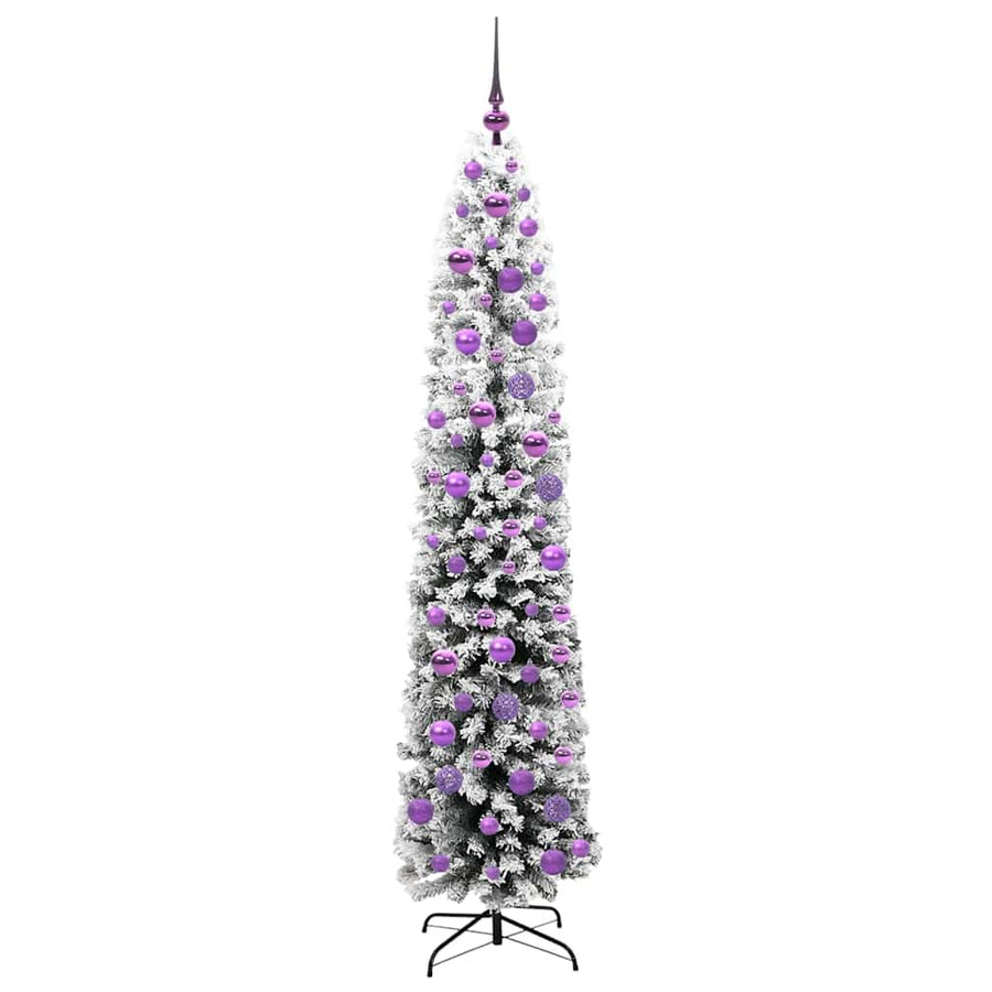 Kunstkerstboom Groen 180 cm PVC en Staal en Kunststof