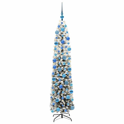 Kunstkerstboom Groen 180 cm PVC en Staal en Kunststof
