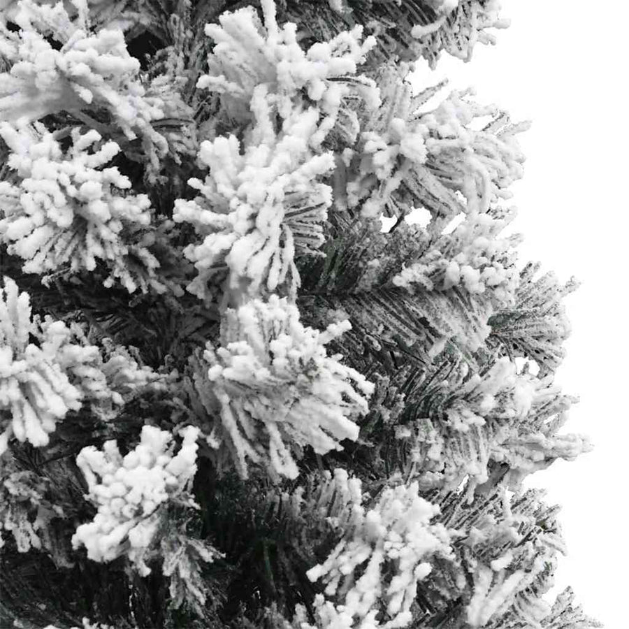 Kunstkerstboom Groen 210 cm PVC en Staal en Kunststof