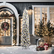 Kunstkerstboom slank 210 cm groen