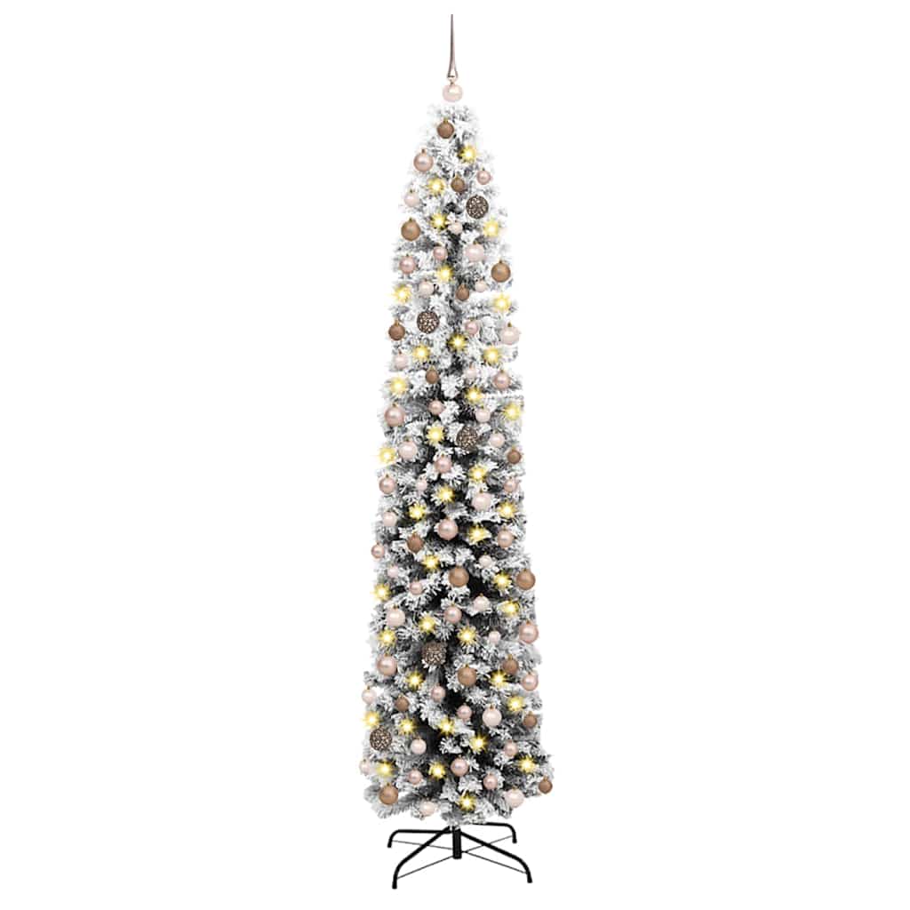 Slanke Kerstboom Groen 55 x 55 x 210 cm Kunststof en metaal