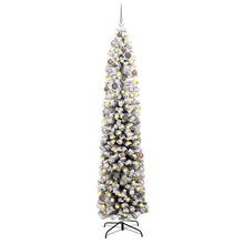 Slanke Kerstboom Groen 55 x 55 x 210 cm Kunststof en metaal