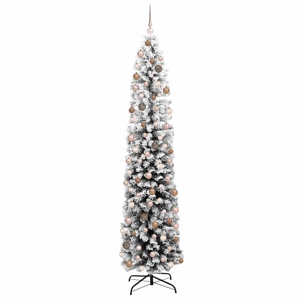Slanke Kerstboom Groen 55 x 55 x 210 cm Kunststof en metaal