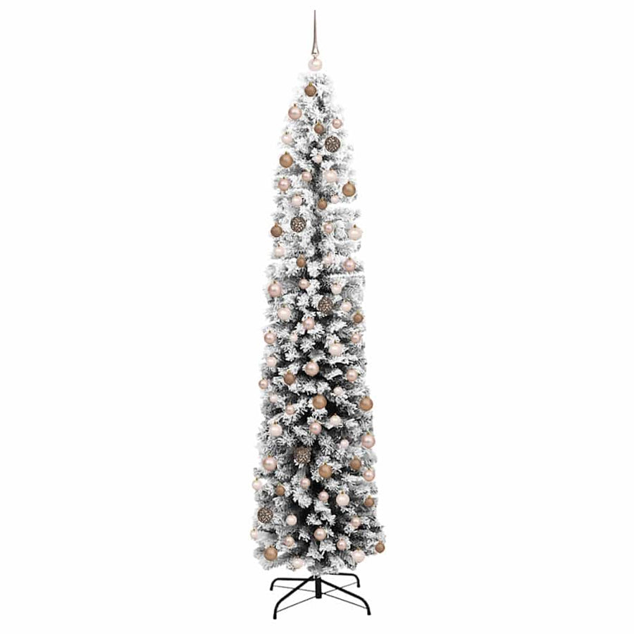 Slanke Kerstboom Groen 55 x 55 x 210 cm Kunststof en metaal