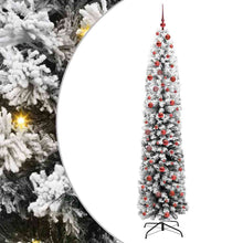 Kunstkerstboom Groen 210 cm PVC en Staal en Kunststof