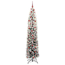 Kunstkerstboom Groen 210 cm PVC en Staal en Kunststof