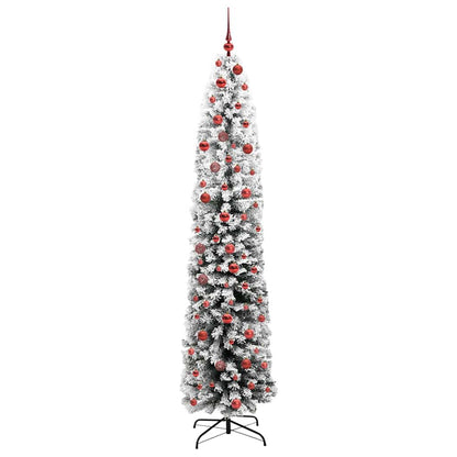 Kunstkerstboom Groen 210 cm PVC en Staal en Kunststof