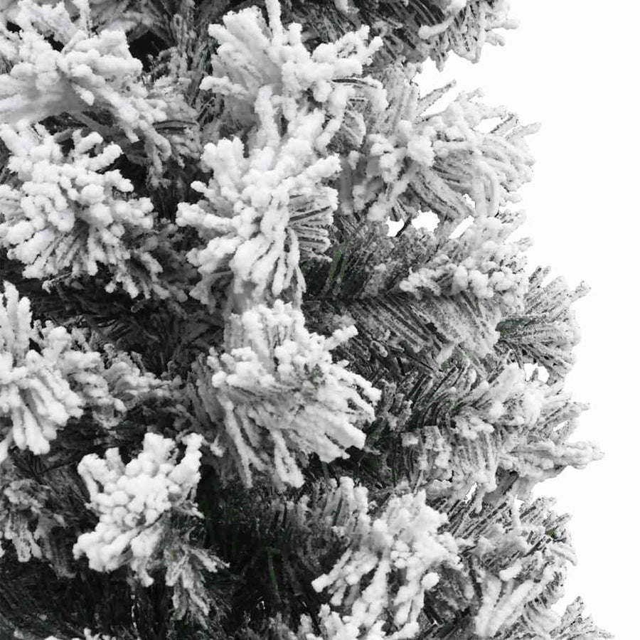 Kunstkerstboom Groen 210 cm PVC en Staal en Kunststof