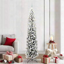 Kunstkerstboom Groen 210 cm PVC en Staal en Kunststof